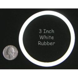 3" White Champion Rubber Ring